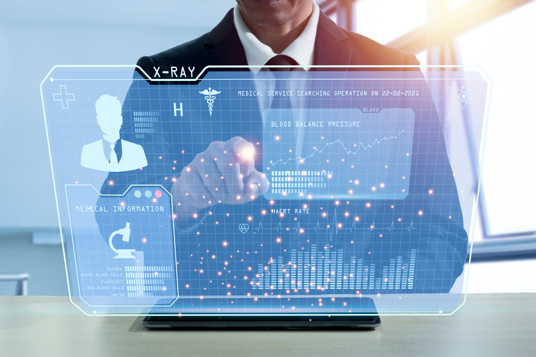 Businessman Using Technology